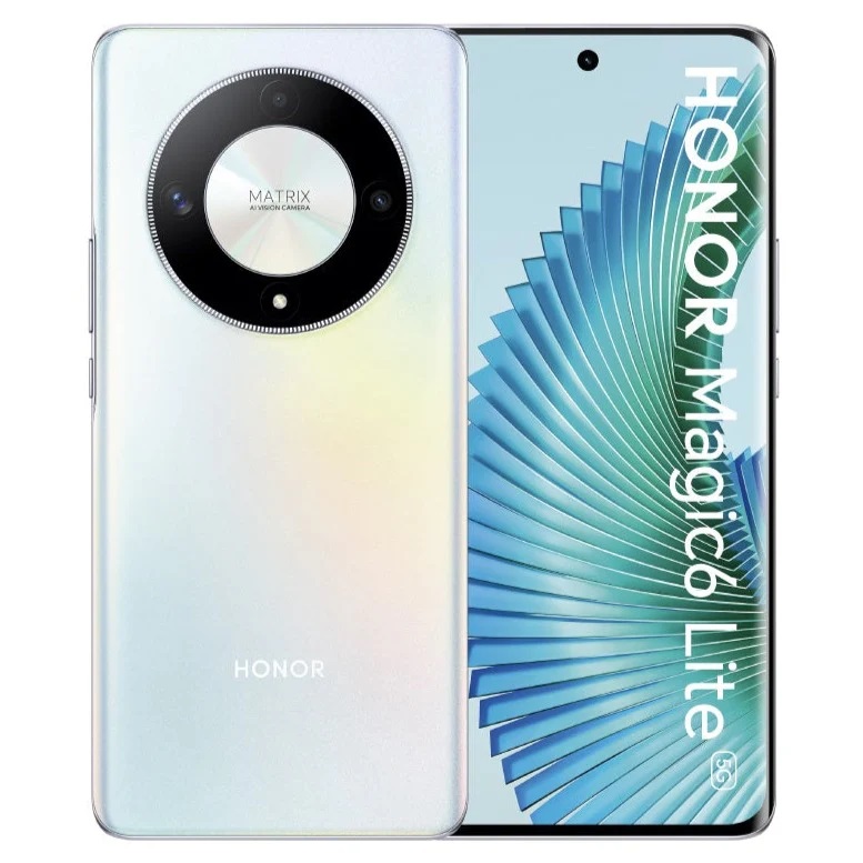 Telefono Honor Magic6 lite 5G 8GB Ram + 256GB Rom  Plata Titanio