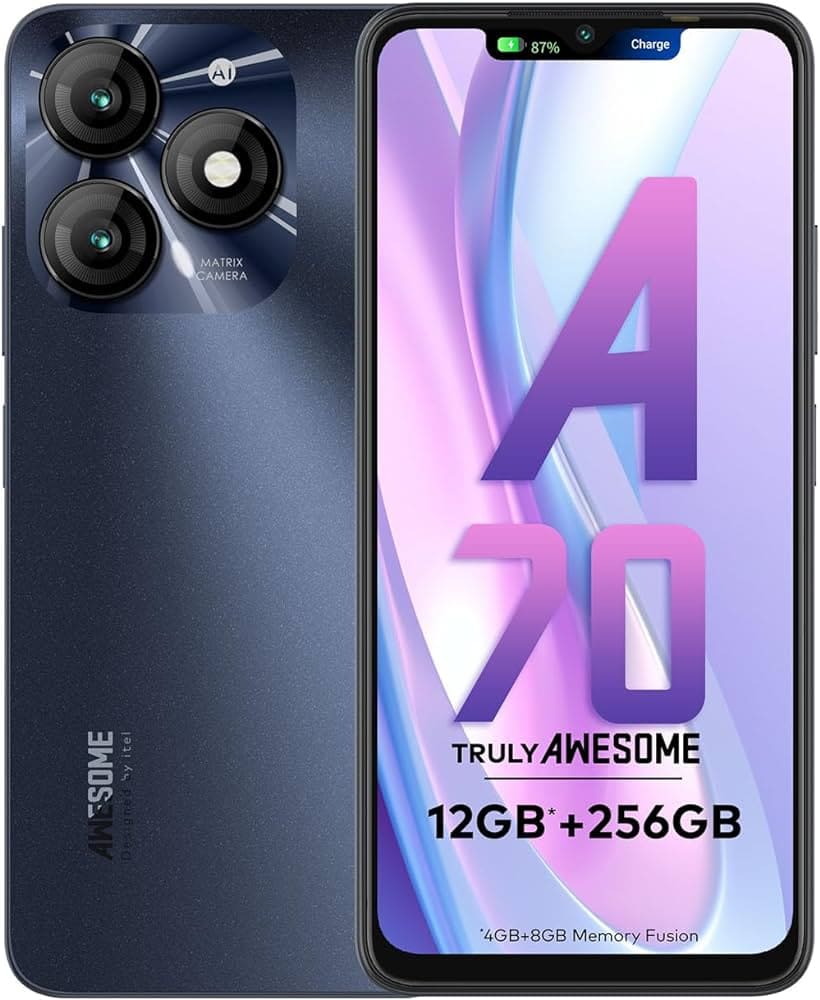 Telefono Itel A70 A665L 12gb(4gb+8gb) 256gb Q1 starlish black ve