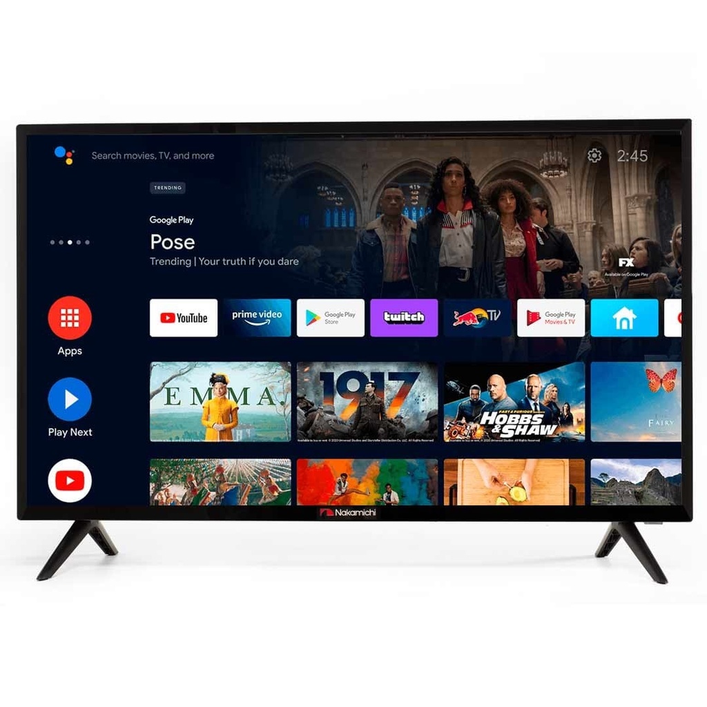 Televisor led nakamichi smart tv 32" nak32hlc01 android/BT/voice control