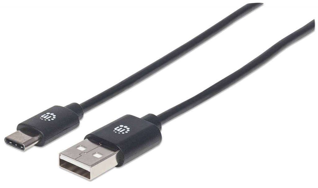 CABLE DE DATOS MANHATTAN USB 2.0 TIPO C 2M NEGRO 354929