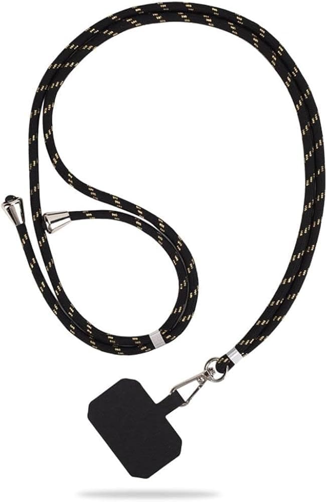 Cordon de cuello para Celular (24LN-20) Negro