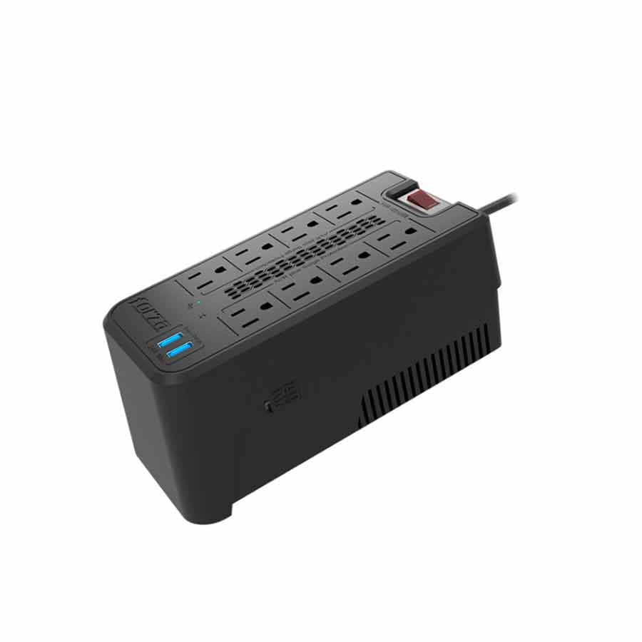 Regulador de Voltaje Forza FVR1221 usb 1200VA/ 600w 2 USB
