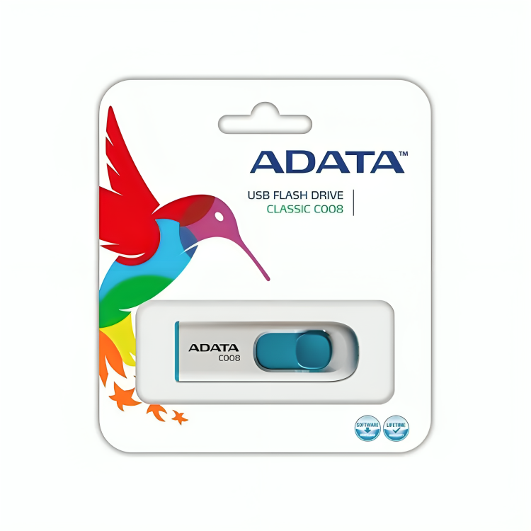 PENDRIVE ADATA C008 32GB BLANCO/AZUL