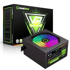 FUENTE DE PODER GAMEMAX VP-600-RGB 80P APFC 600W/100-240V NEGRO