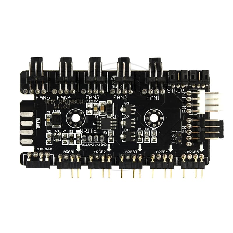 INTERFAZ FAN CONTROLLER COOLER GAMEMAX PWM+RGB V1.5