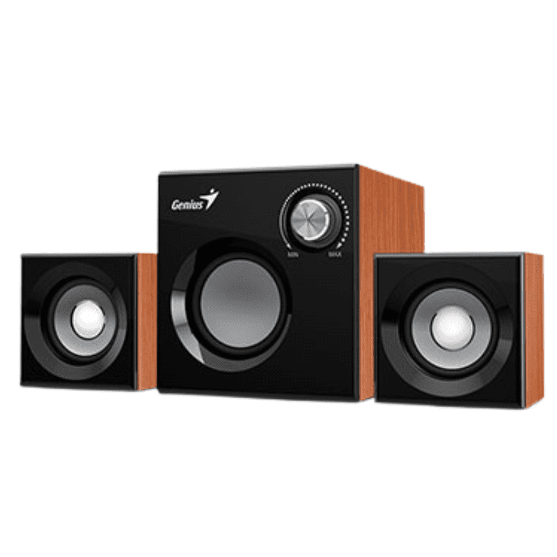 PARLANTES GENIUS SW-2.1 370 USB MADERA