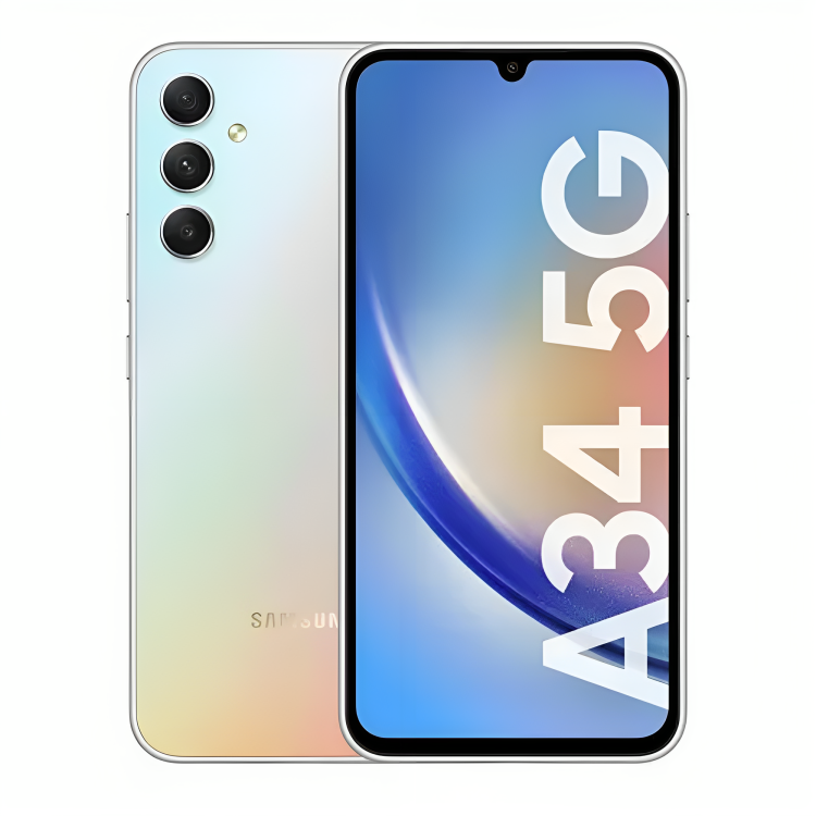 Telefono Samsung Galaxy A34 A346MZSA LTEDS 6gb+128gb silver