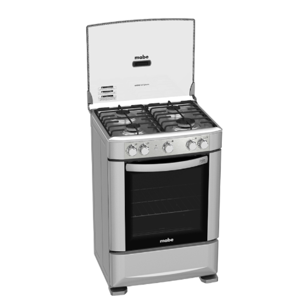 Cocina gas Mabe 60cm  silver EM6020SG0