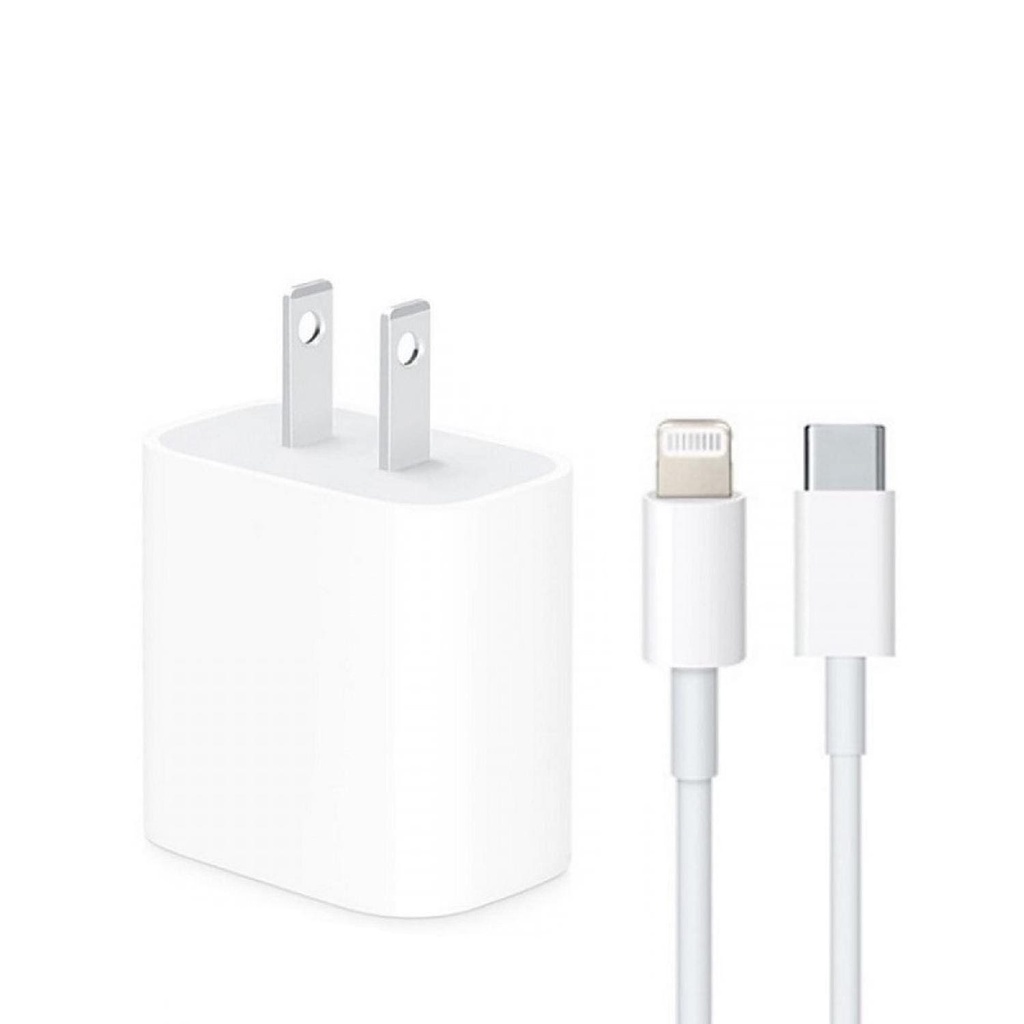 CARGADOR APPLE CUBO+CABLE HC BLANCO