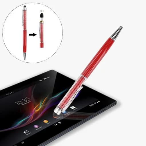 PLUMA BRILLOSA P/TABLET VARIOS COLORES