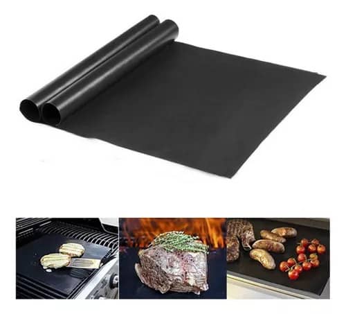 ESTERA ANTIADHERENTE PARA PARRILLA REUTILIZABLE 33X40X0.2CM POR 2PCS HO-45