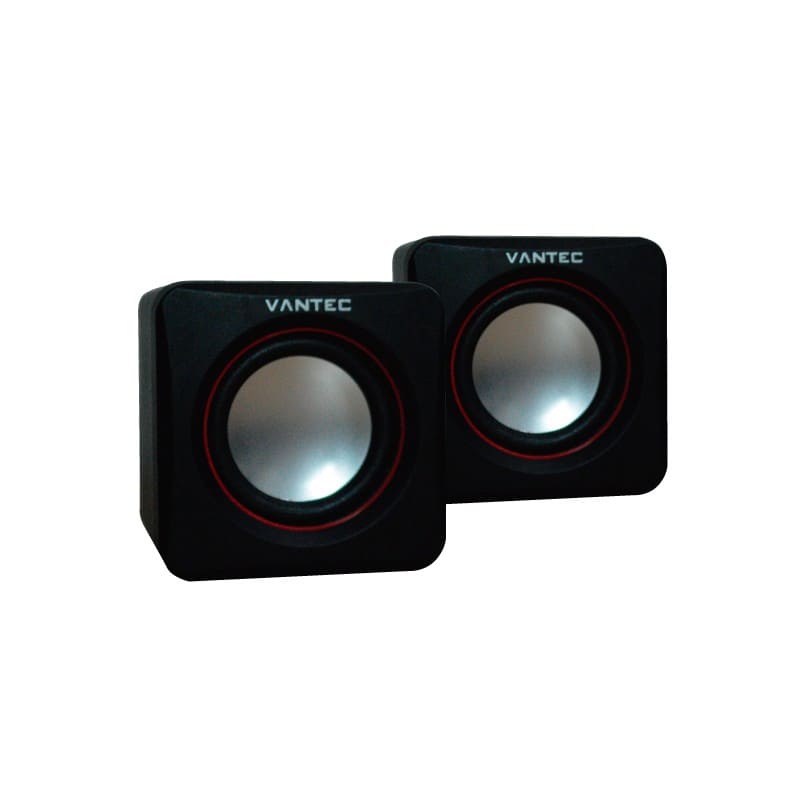PARLANTES VANTEC VT-ES208BK  NEGRO/ROJO
