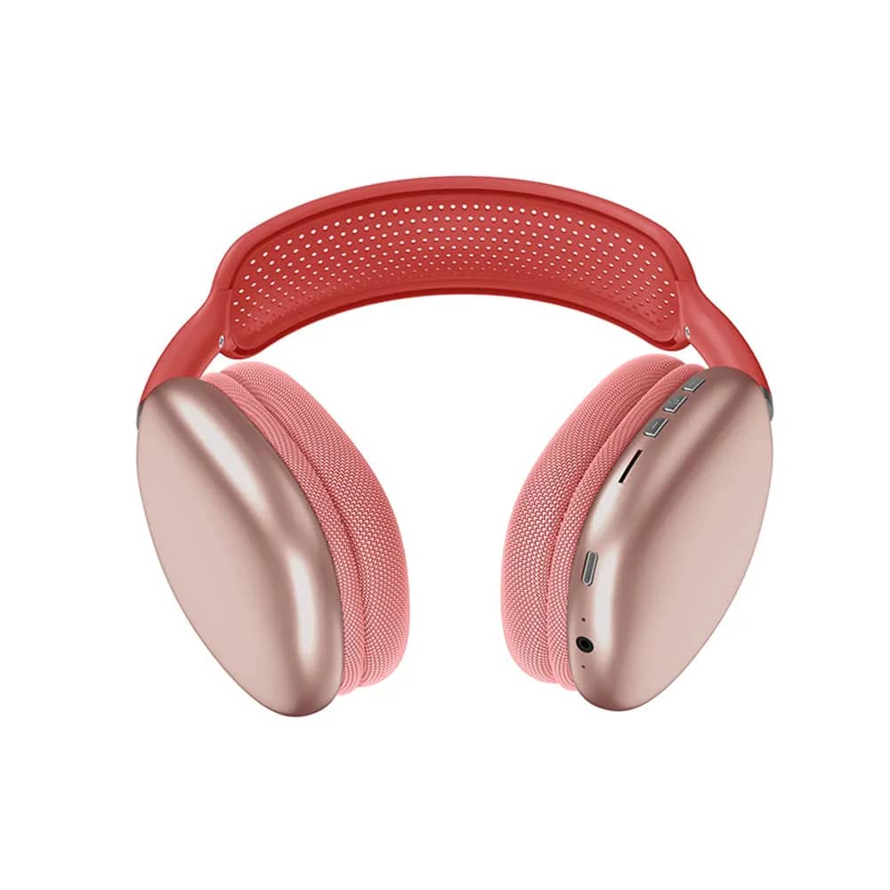AUDIFONO DIADEMA BLUETOOTH 5.0 BATERIA 250MAH P9 PLUS ROJO