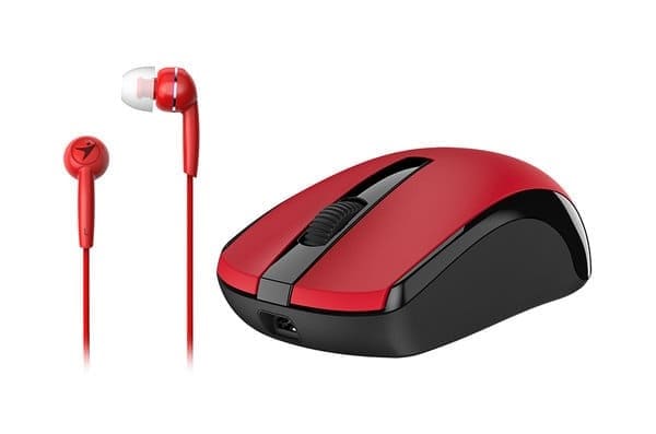 MOUSE /AUDIFONO GENIUS MH-7018 ROJO