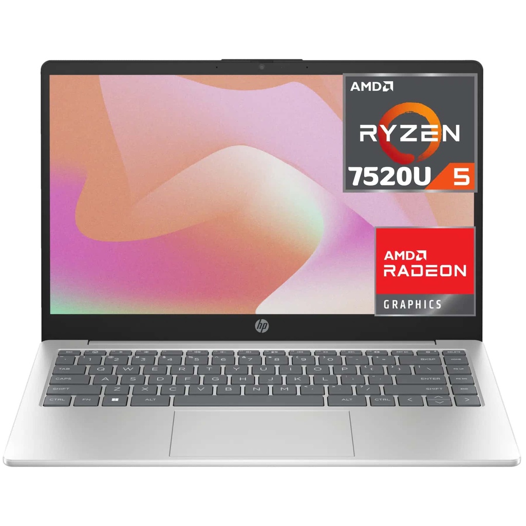 Notebook HP 14em0014la 140fhd Ryzen57520U 8gb 512gb Freedos Dorada
