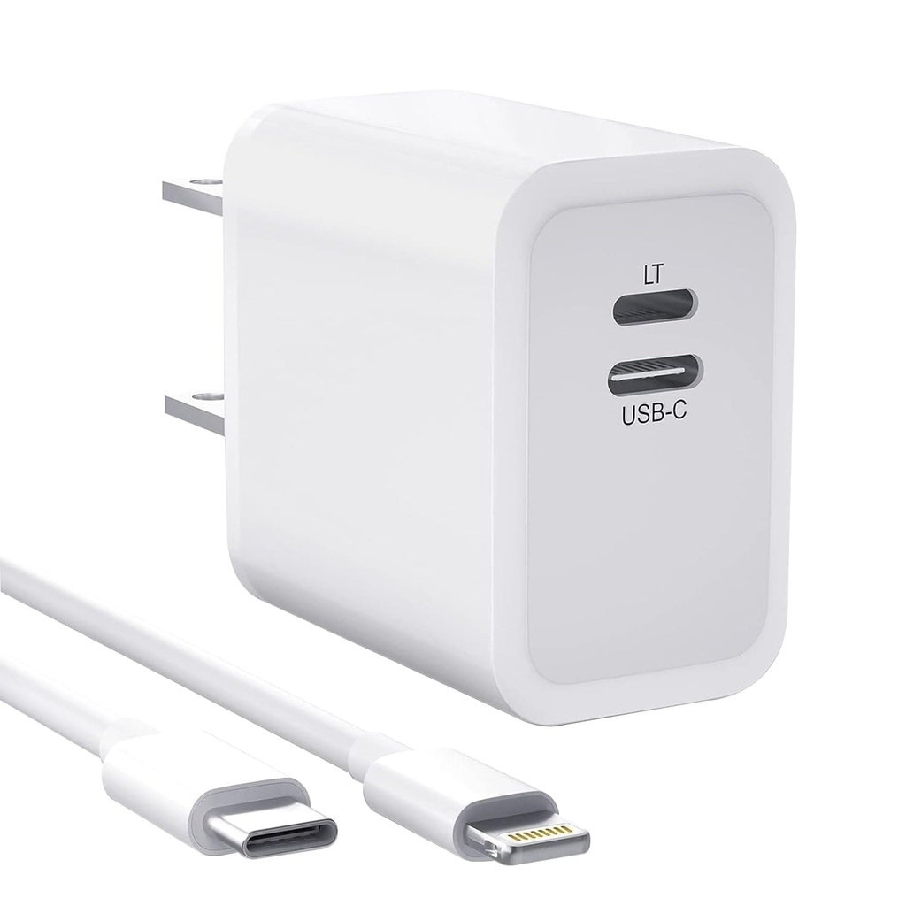 Cargador de pared c/cable iph 15 pro max usb-c- 35w