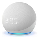 Parlante smart con alexa Amazon echo dot with clock (5th GEN) glacier white