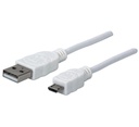 CABLE MANHATTAN MICRO USB 2.0/ 1M BLANCO 323987
