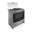 Cocina gas Innova Anturio croma 24" 4 quemadores inox