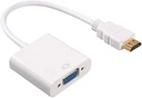 CABLE HDMI-VGA FUNDA BLANCA