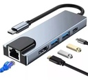 Hub Usb tipo c 5 Puertos