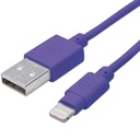 CABLE DE DATOS MANHATTAN USB A 8 PINES MORADO 394239