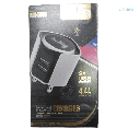 CARGADOR MELKING FAST 3.1 AMP 2 USB LUZ BLUE CG11100