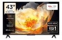 Televisor led TCL smart tv 43" google tv 4k hdr 43v6c cbu