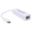 ADAPTADOR MANHATTAN USB-C A RJ45 10/100/1000 BLANCO 507585