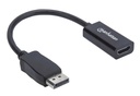 Adaptador manhattan displayport a hdmi negro 151634
