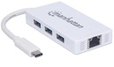 HUB MANHATTAN 3 PUERTOS USB 3.0 TIPO C 507608